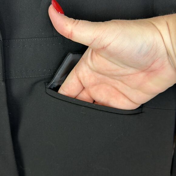 Worthington Single Button Black Blazer Size 14 - Picture 5 of 7